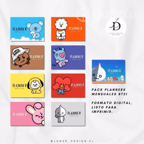 BT21 Planners 2024 Imprimibles Pack