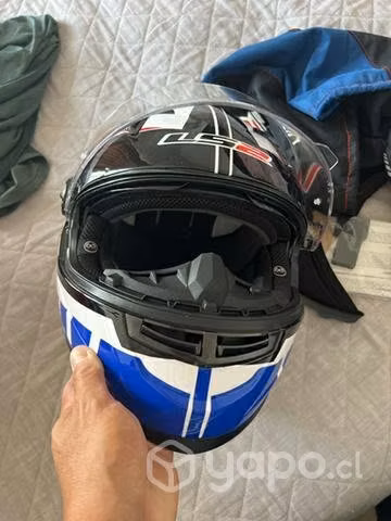 Casco moto XL