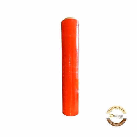 Rollo de stretch film naranjo 1.5 kg