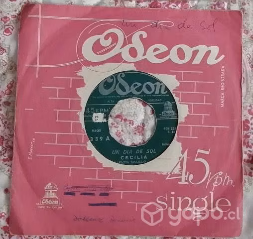 Vinilo single Cecilia "Un día de sol/ No pasa más"