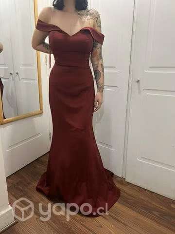 Vestido Gala Burdeo - Imagen 3
