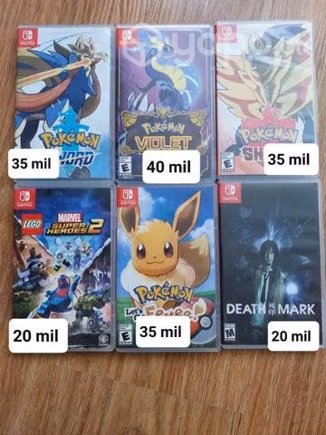 Juegos Nintendo switch perfecto estado
