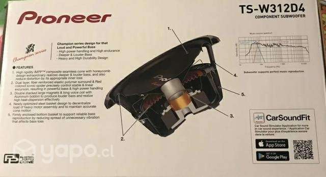 Subwofer pioneer - Imagen 2