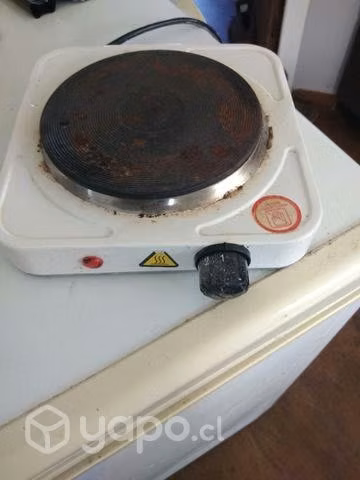Plato eléctrico funcionando
