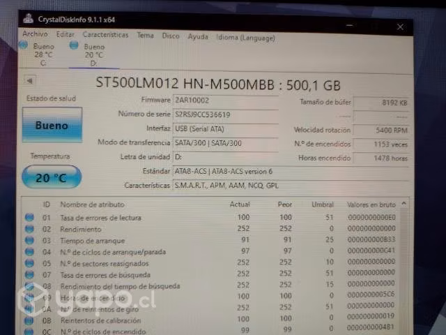 Disco Duro 500 GB + ADAPTADOR USB - Imagen 3