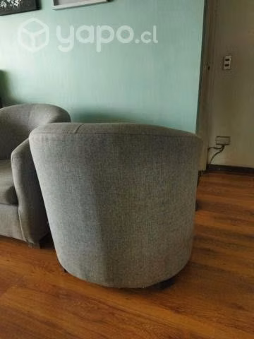 Par de poltronas gris