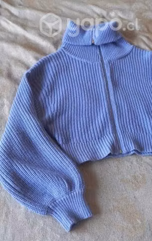 Chaleco lila crop talla s - Imagen 3