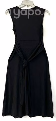 Vestido Elasticado Marca Mor Talla Xs Negro - Imagen 2