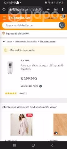 Aire acondicionado portátil Anwo - Imagen 2