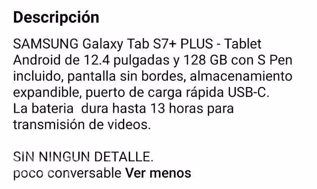Tablet Samsung s7 - Imagen 6