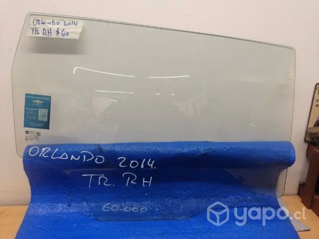 Vidrio trasero chevrolet orlando 2014