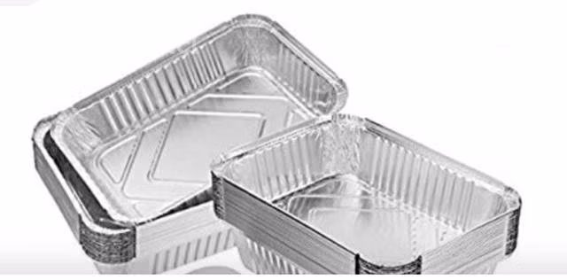 100 Envase de aluminio c10 con tapa yermo laminada