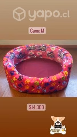 Cama cuna talla m perrito y perrita