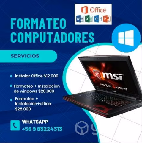 Formateo Notebooks/Computadoras