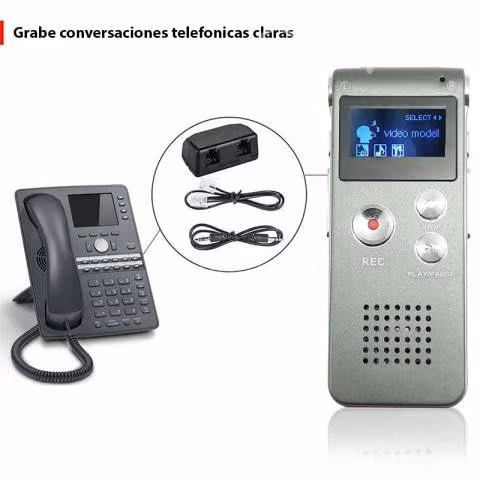 Grabadora Voz Dictáfono Digital Reproductor MP3 8G