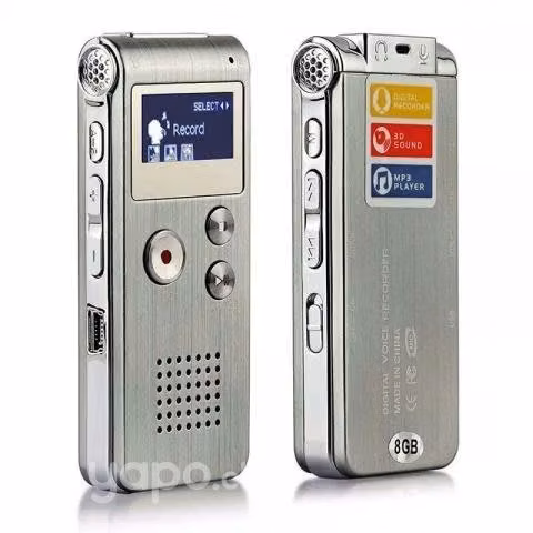 Grabadora Voz Dictáfono Digital Reproductor MP3 8G