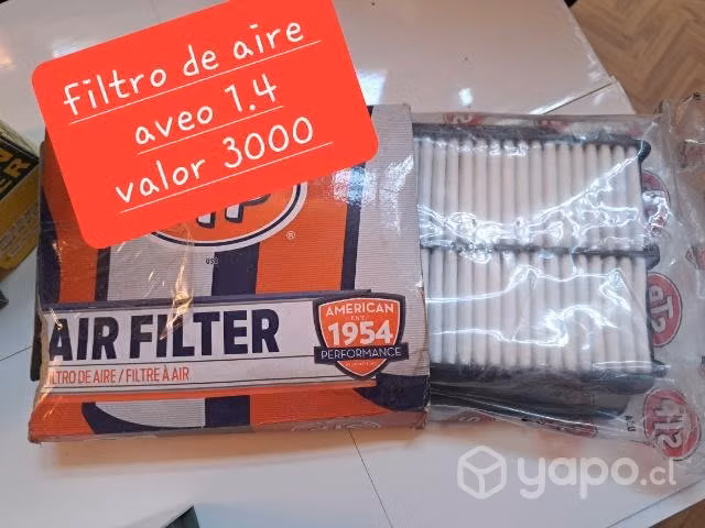 Filtro aire aveo 1.4
