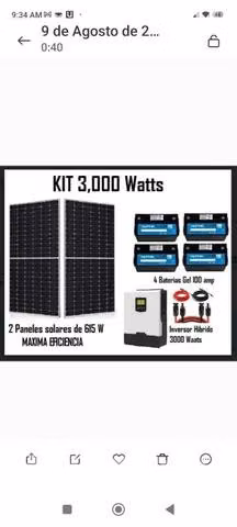 Ultimos kit de energía solar al costo