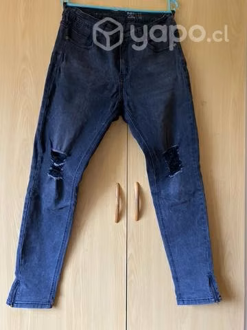 Jeans negro talla 40 (M)