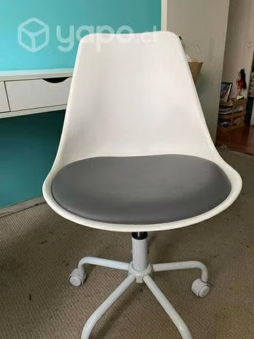 Escritorio blanco tres cajones + silla - Imagen 5