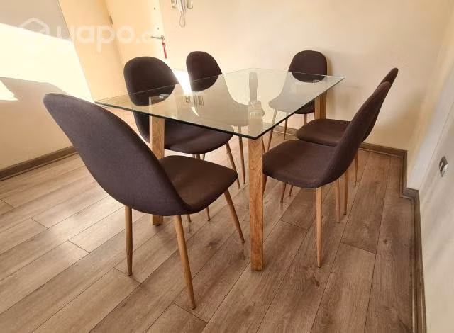 Juego De Comedor Jockey 6 Sillas REMEX - SPAZZIO