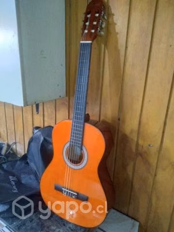 Guitarra con funda en perfecto estado