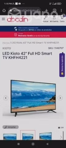 Televisor Kioto Smart tv 42 "