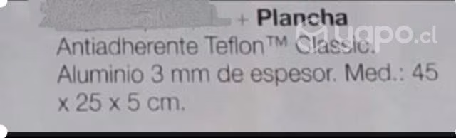 Olla + plancha bifera cocina donnaa teflon