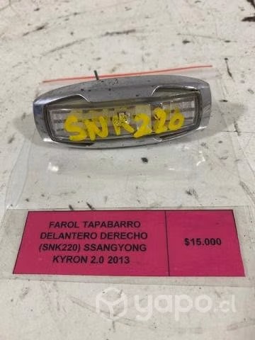 Farol delantero derecho (SNK220) Ssangyong Kyron
