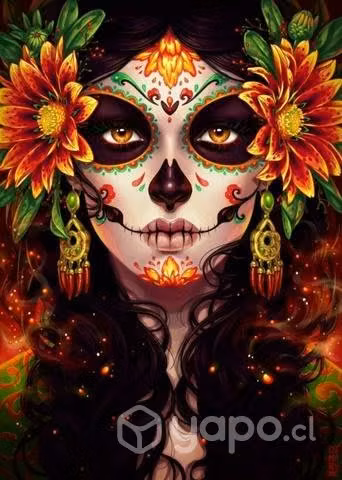 Disfraz de Catrina infantil