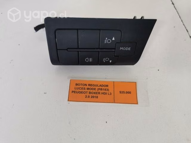 Boton Regulador Luces Mode Peugeot Boxer HDI