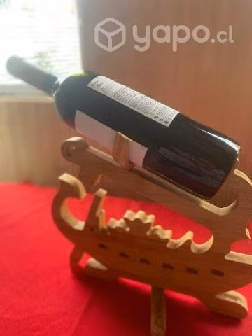 Mesa de centro con porta botella