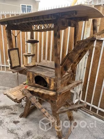 Rascador artesanal para gatos
