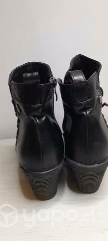 Botin negro taco chino - Imagen 4