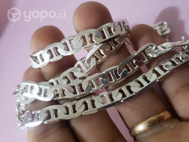 Cadena de plata tejido gucci