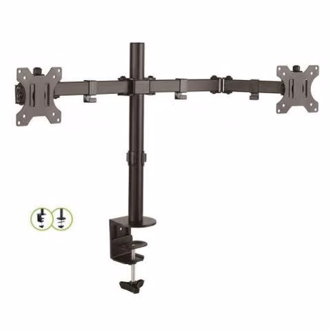 Soporte de escritorio doble lcd hasta 32", tipo pr