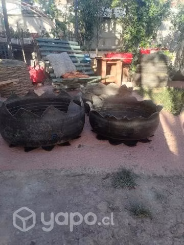 Lindos maceteros de neumáticos - Imagen 4