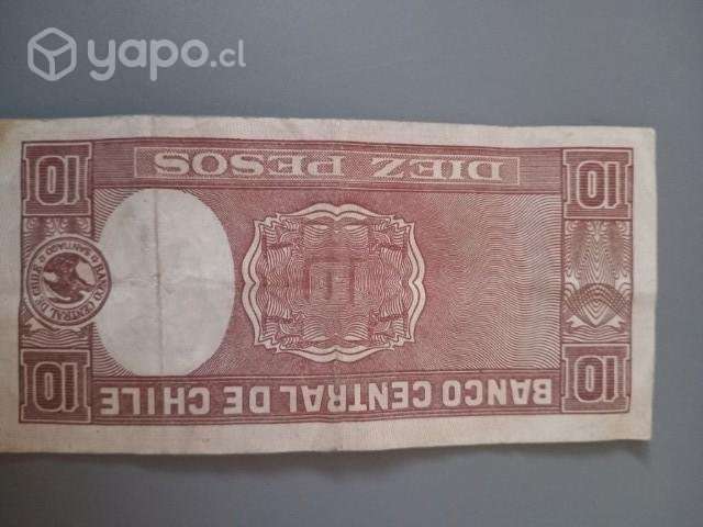 Antiguo Billete Chileno - Imagen 2