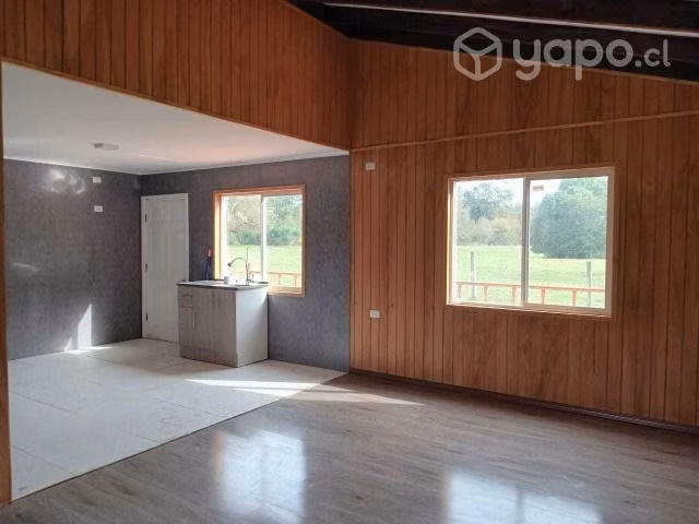 Parcela orilla de rio con hermosa casa en Mafil