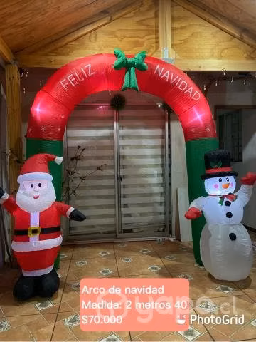 Inflable navideño gigantes Arco de navidad
