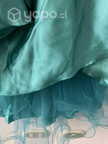 Disfraz Can Can Verde Talla 44 / L con accesorios - Imagen 2
