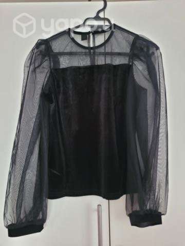 Polera manga transparente - Imagen 5