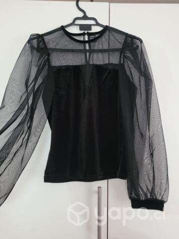 Polera manga transparente - Imagen 3
