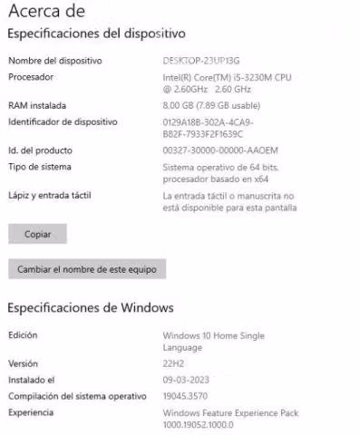 Notebook HP, i5, SSD 240 GB, RAM 8 GB, Windows 10 - Imagen 4