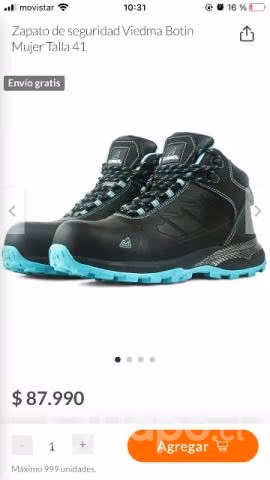 Zapatos de seguridad mujer talla 38