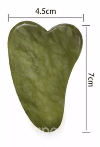Rodillo Jade Masaje Facial Linfático + Piedra Gua