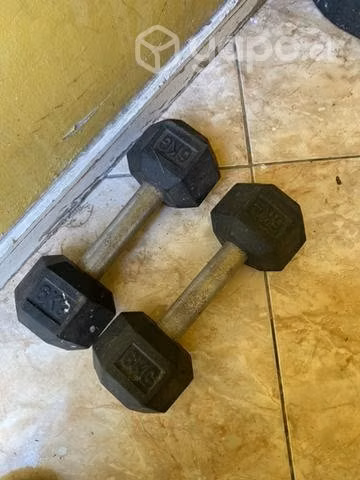 Mancuernas de 6 kilos hexagonales