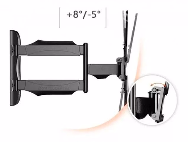 Base Soporte Tv Pared 3 Brazos Ajustable 32 A 55 P - Imagen 3