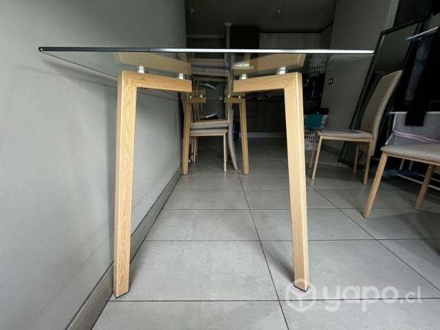 Mesa de comedor con 6 sillas - Imagen 3