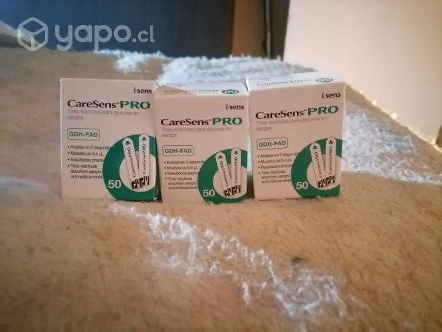Cintas reactivas CareSens Pro para glucometro
